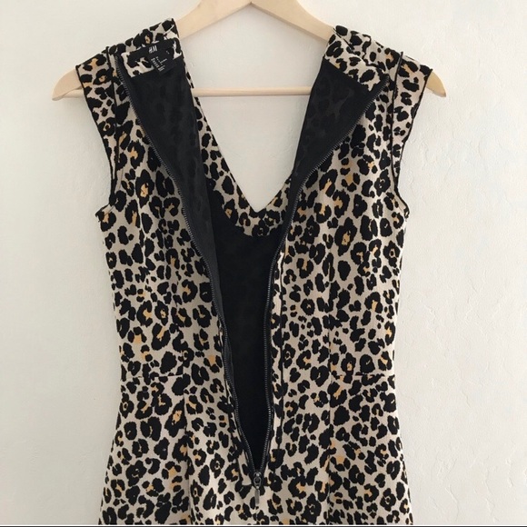 H&M BODYCON LEOPARD DRESS - Picture 5 of 9